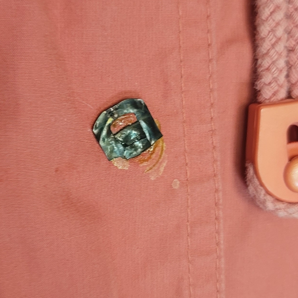 Vintage 80's JL Colebrook Coral Turquoise and Yellow Jacket Size Medium - Picture 10 of 11